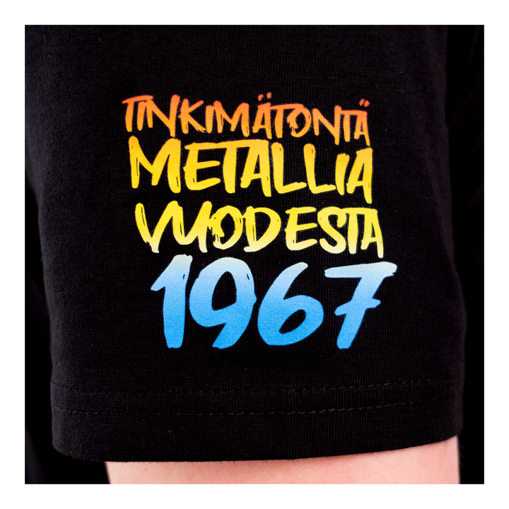 HYPPÄÄVÄ TAIMEN T-PAITA, UNISEX, MUSTA